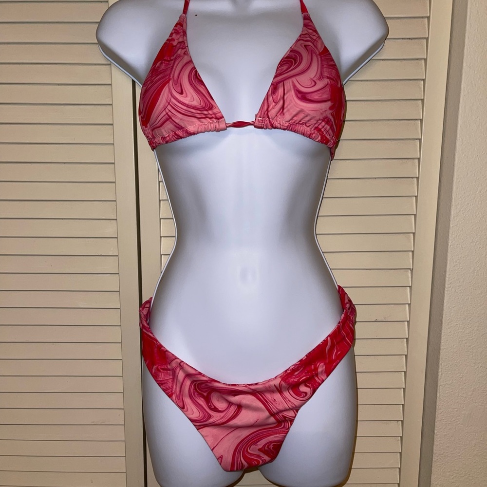 Marble pink bikini from Shein